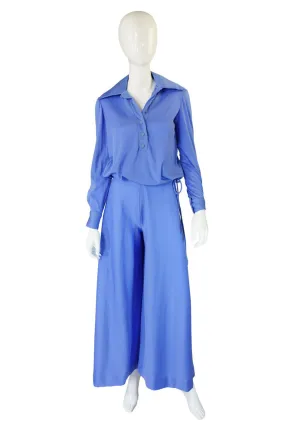 1970s Geoffrey Beene Jersey Pant Suit