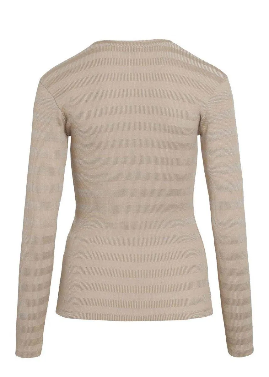 2x2 Tonal Stripe Tuba - Warm Beige