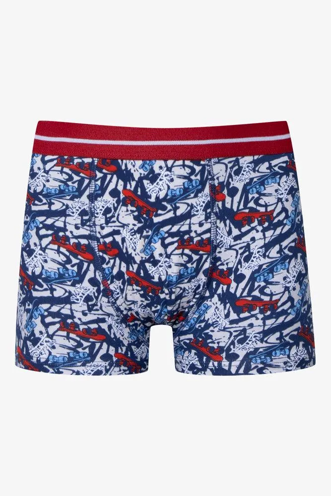 3 Pack Boxers Blue & Red