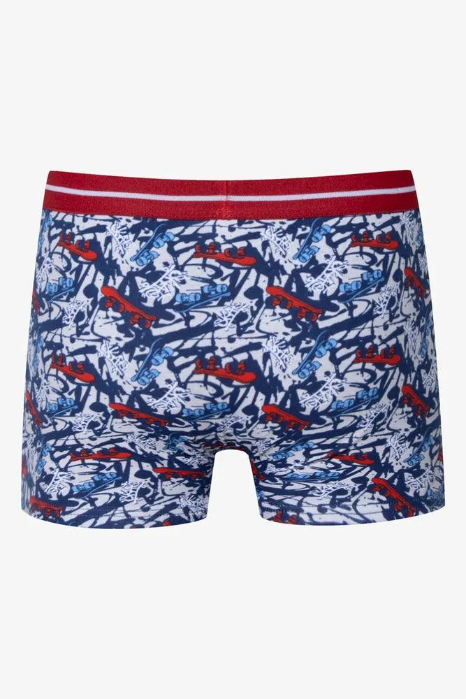 3 Pack Boxers Blue & Red