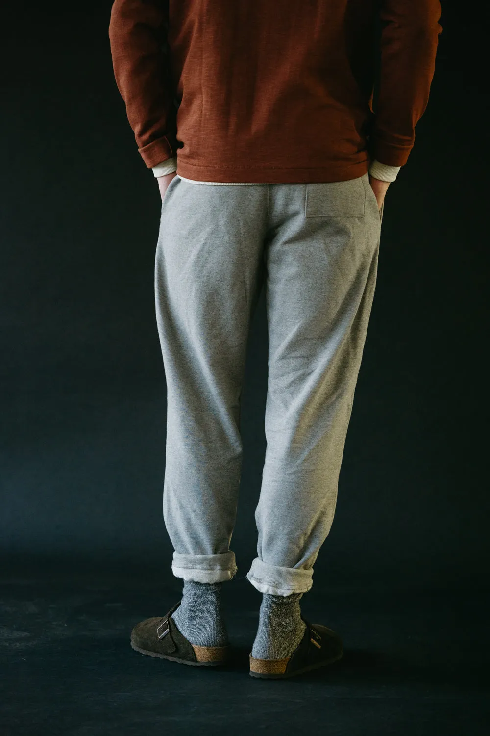 359.80 - 12oz Loopwheeled Sweatpant  - Grey Melange