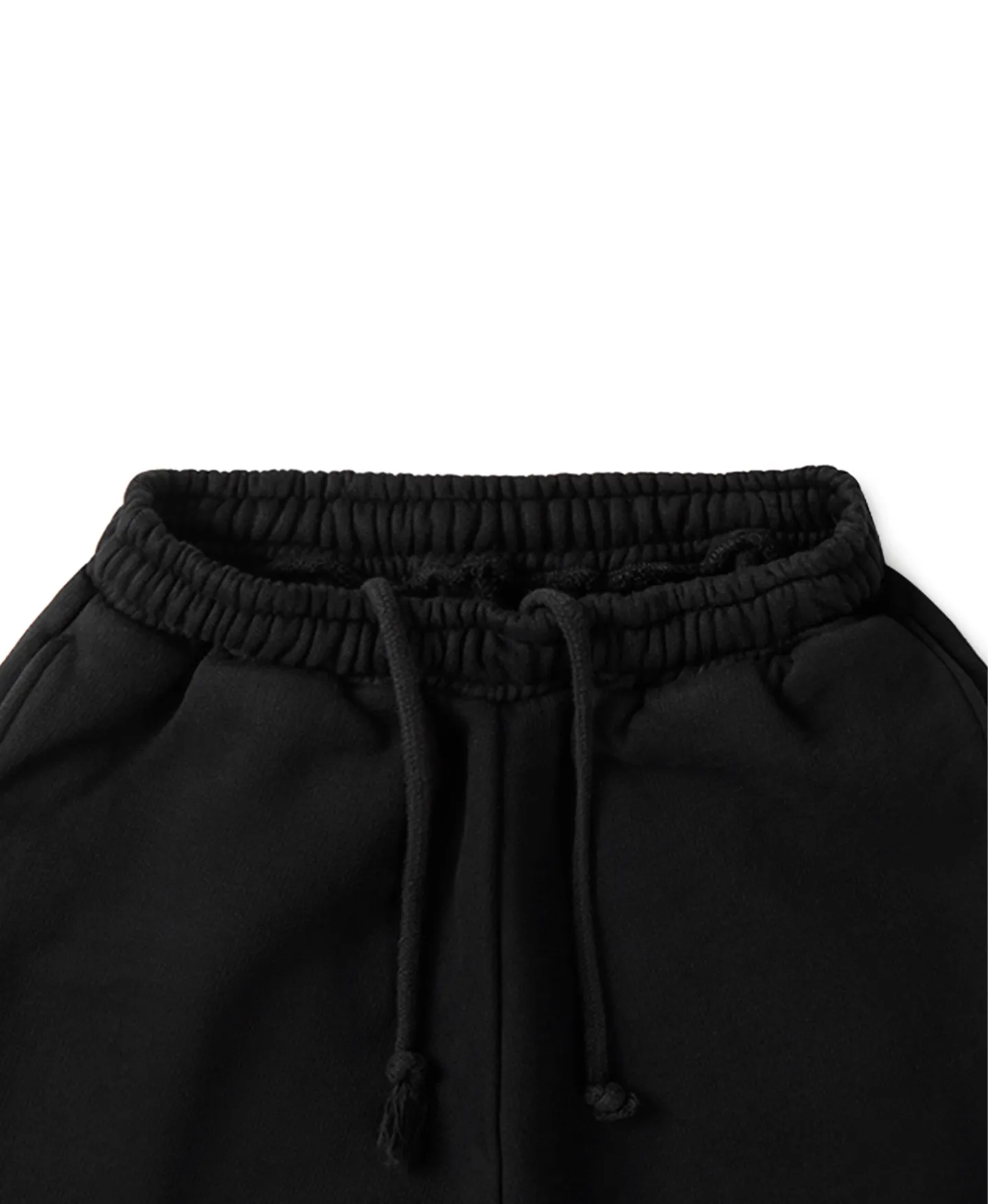 600 GSM 'Jet Black' Straight-leg Pants