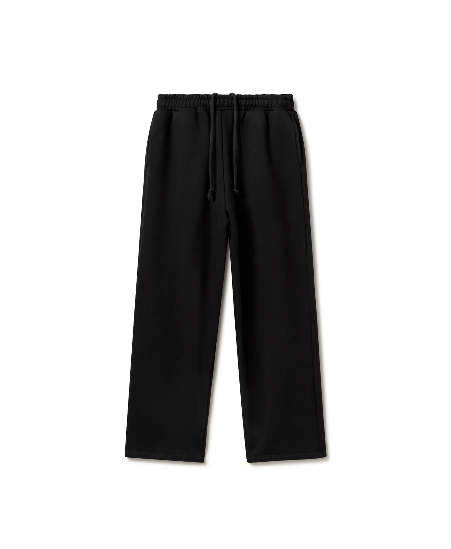 600 GSM 'Jet Black' Straight-leg Pants