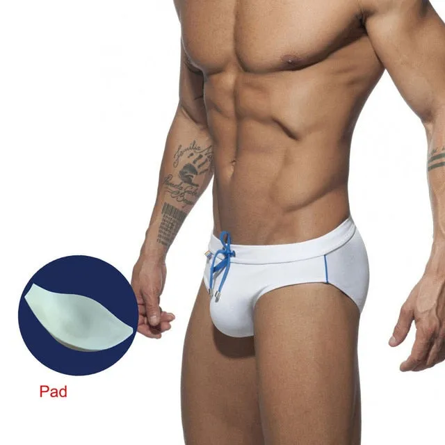 Adjustable Zipper Swimming Men Brief