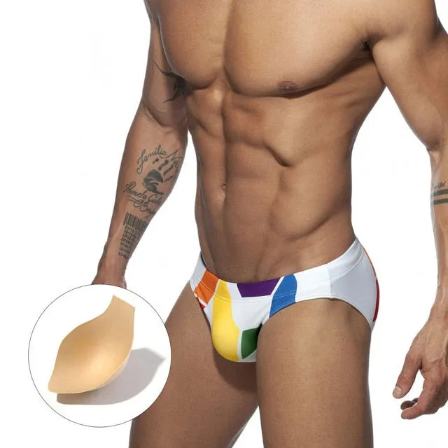 Adjustable Zipper Swimming Men Brief