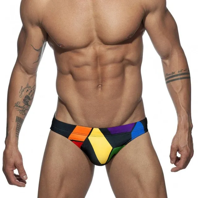 Adjustable Zipper Swimming Men Brief