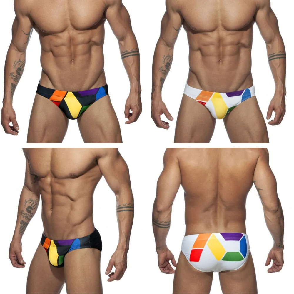 Adjustable Zipper Swimming Men Brief