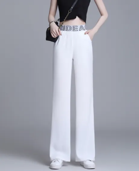 Amazing White Bodycon Casual Pants