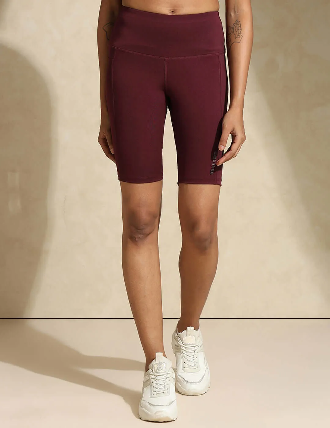 Aura Cycling Shorts Plum