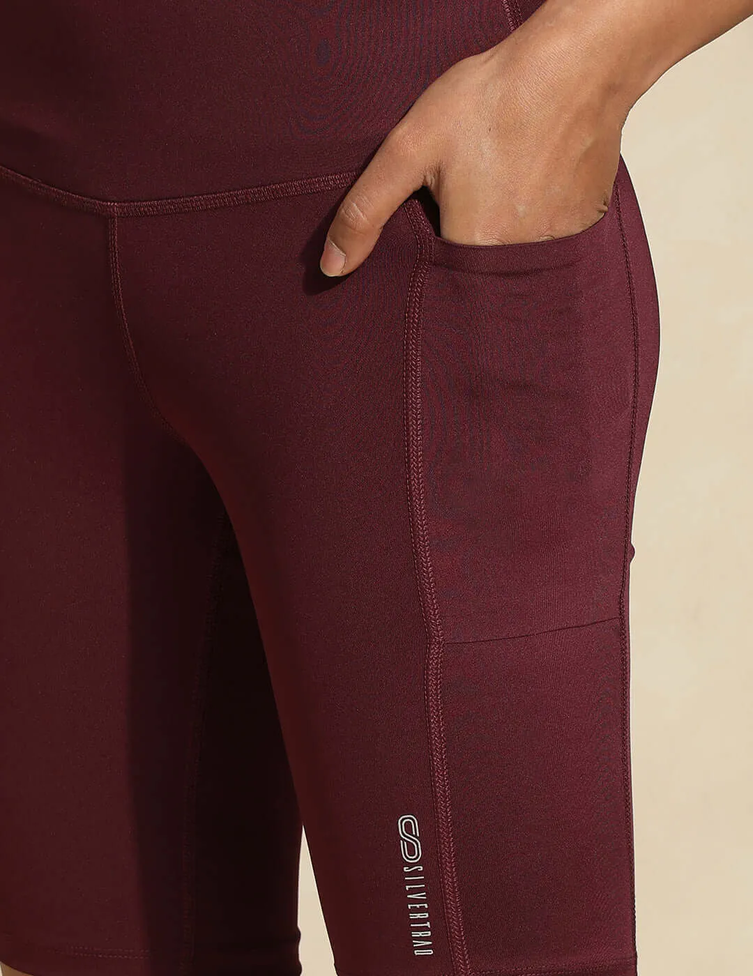 Aura Cycling Shorts Plum