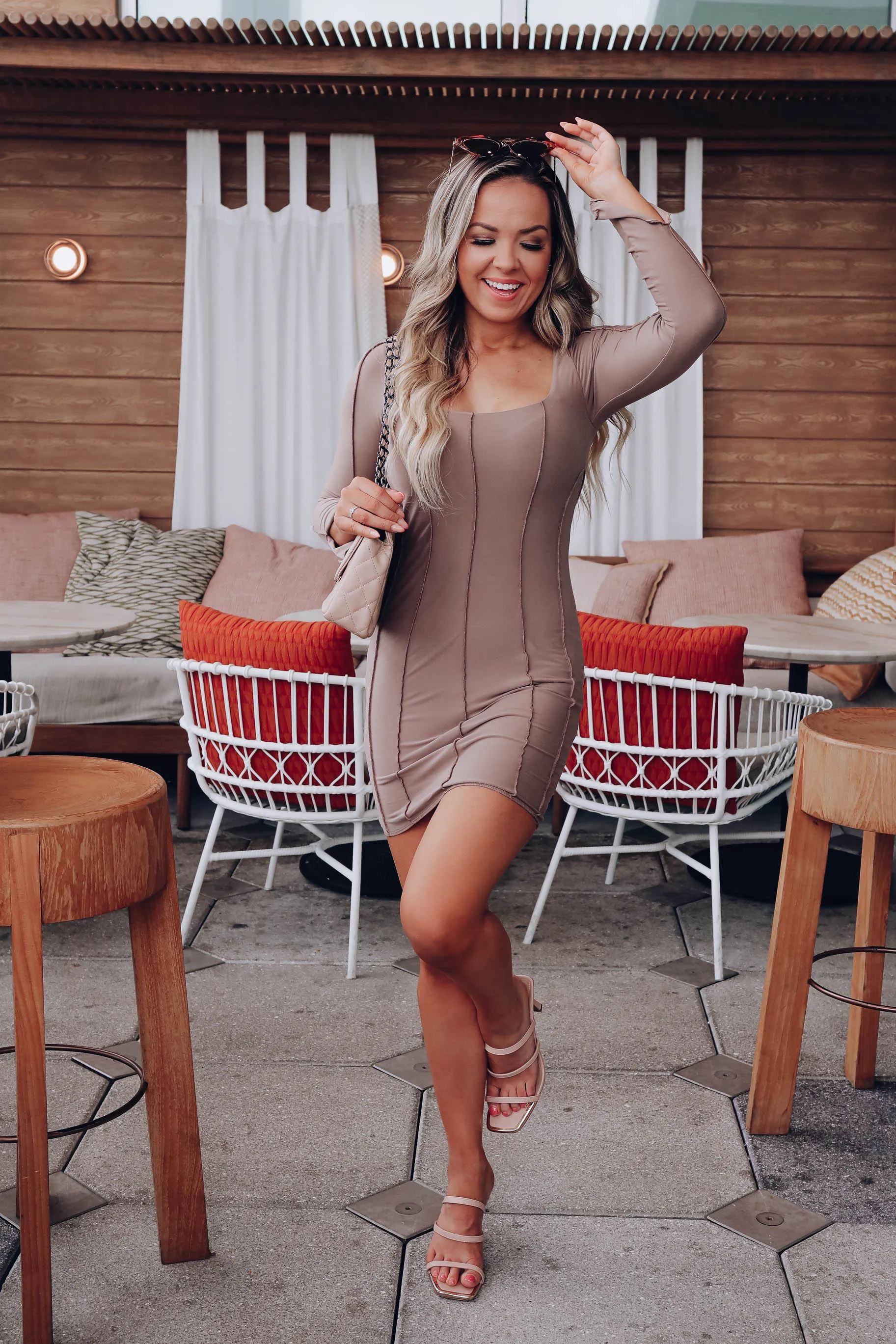 Berkley Bodycon Mini Dress - Mocha