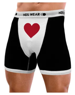 Big Red Heart Valentine's Day Mens Boxer Brief Underwear