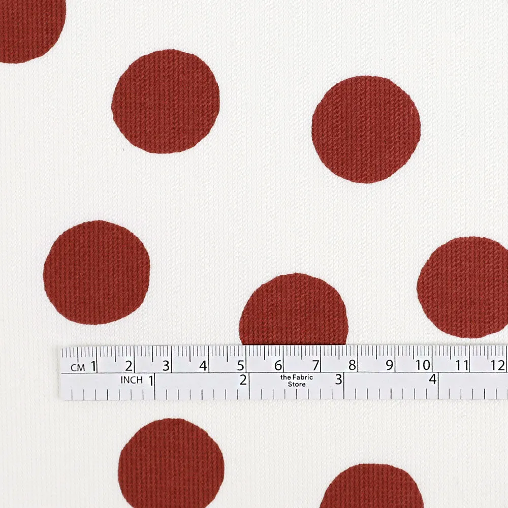 Big Spot Stretch Cotton - Maroon