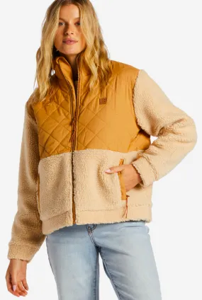 BILLABONG A/DIV HIDDEN TRAILS ZIP UP JACKET CARAMEL