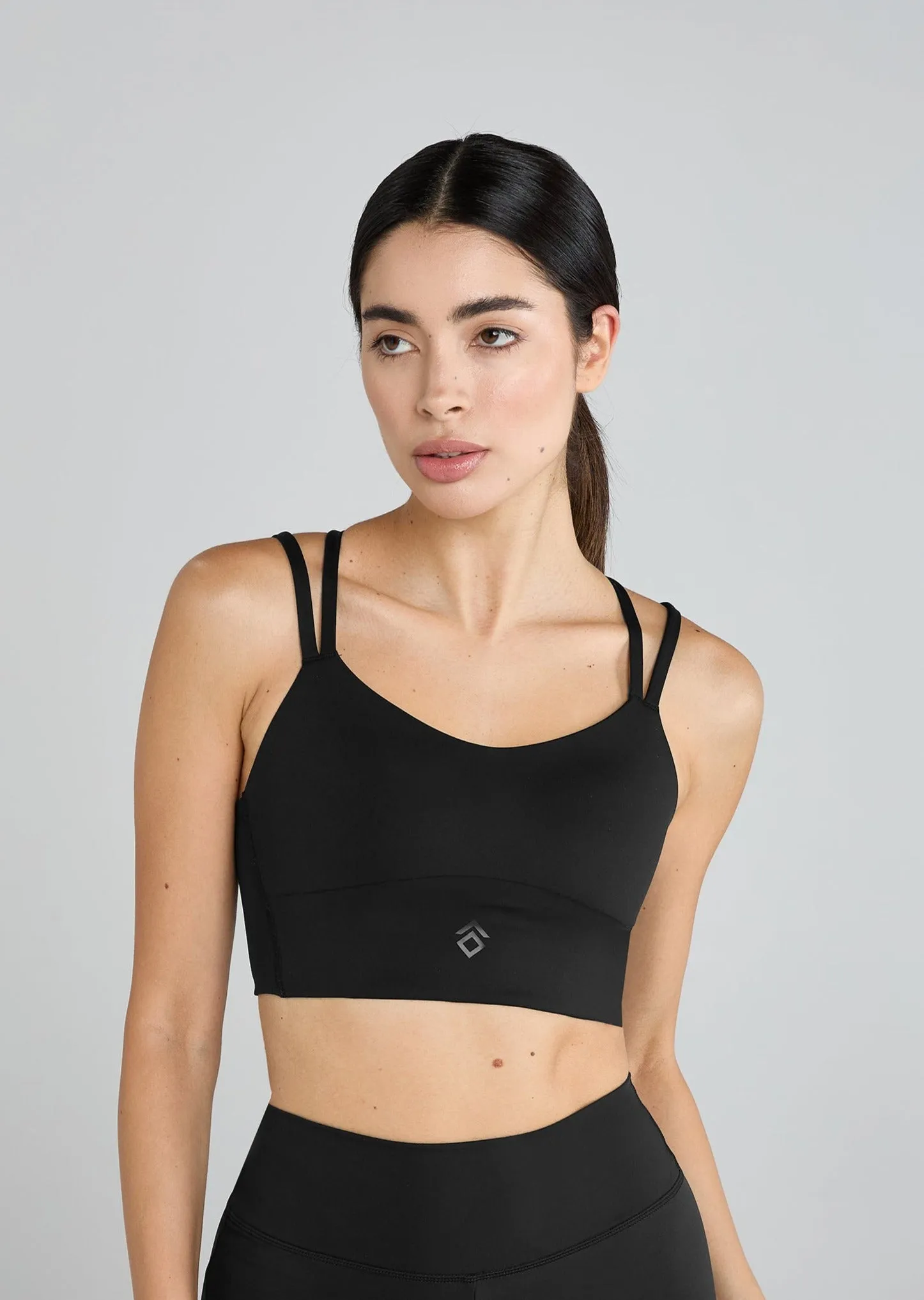 Black Bonded Sports Bra