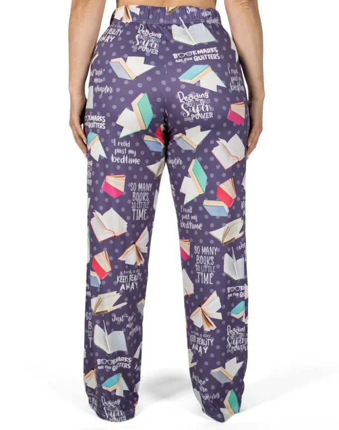 Book Pattern Lounge Pants