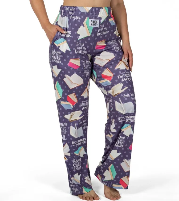 Book Pattern Lounge Pants