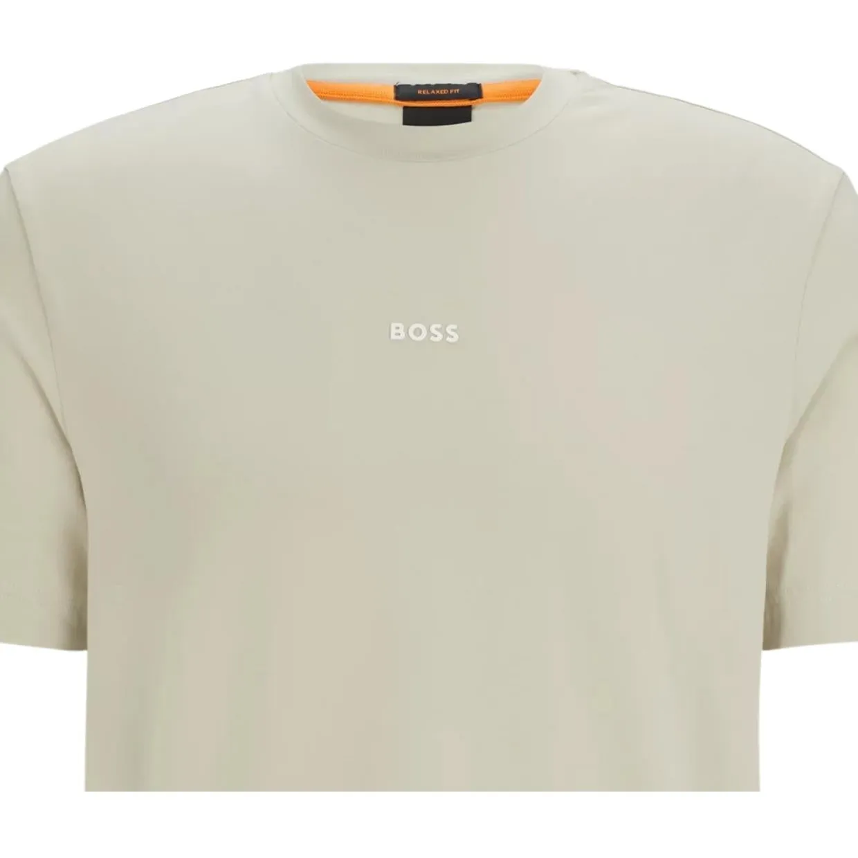 BOSS Logo Print TChup Beige T-Shirt