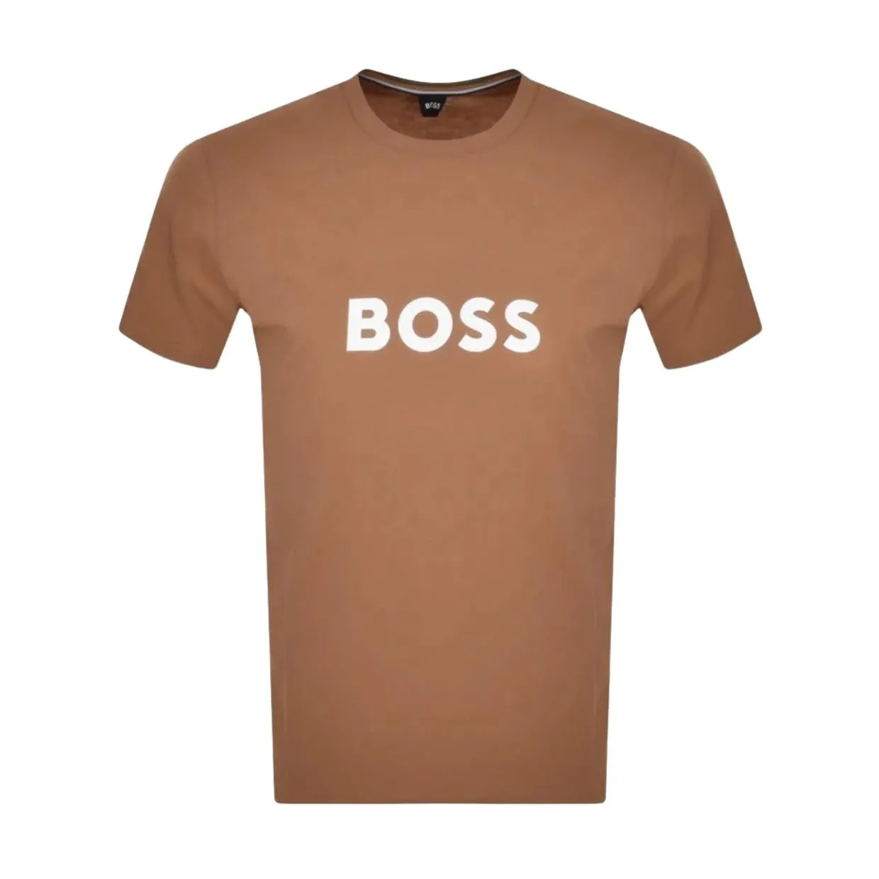 BOSS Printed Logo Beige T-Shirt