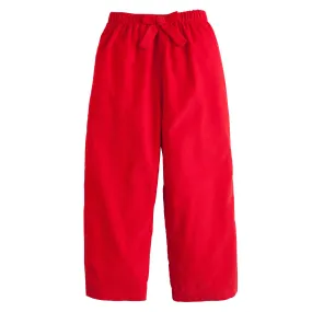 Bow Pant- Red Corduroy