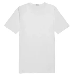 Bresciani 100% Cotton Knitted Round-Neck T-shirt White