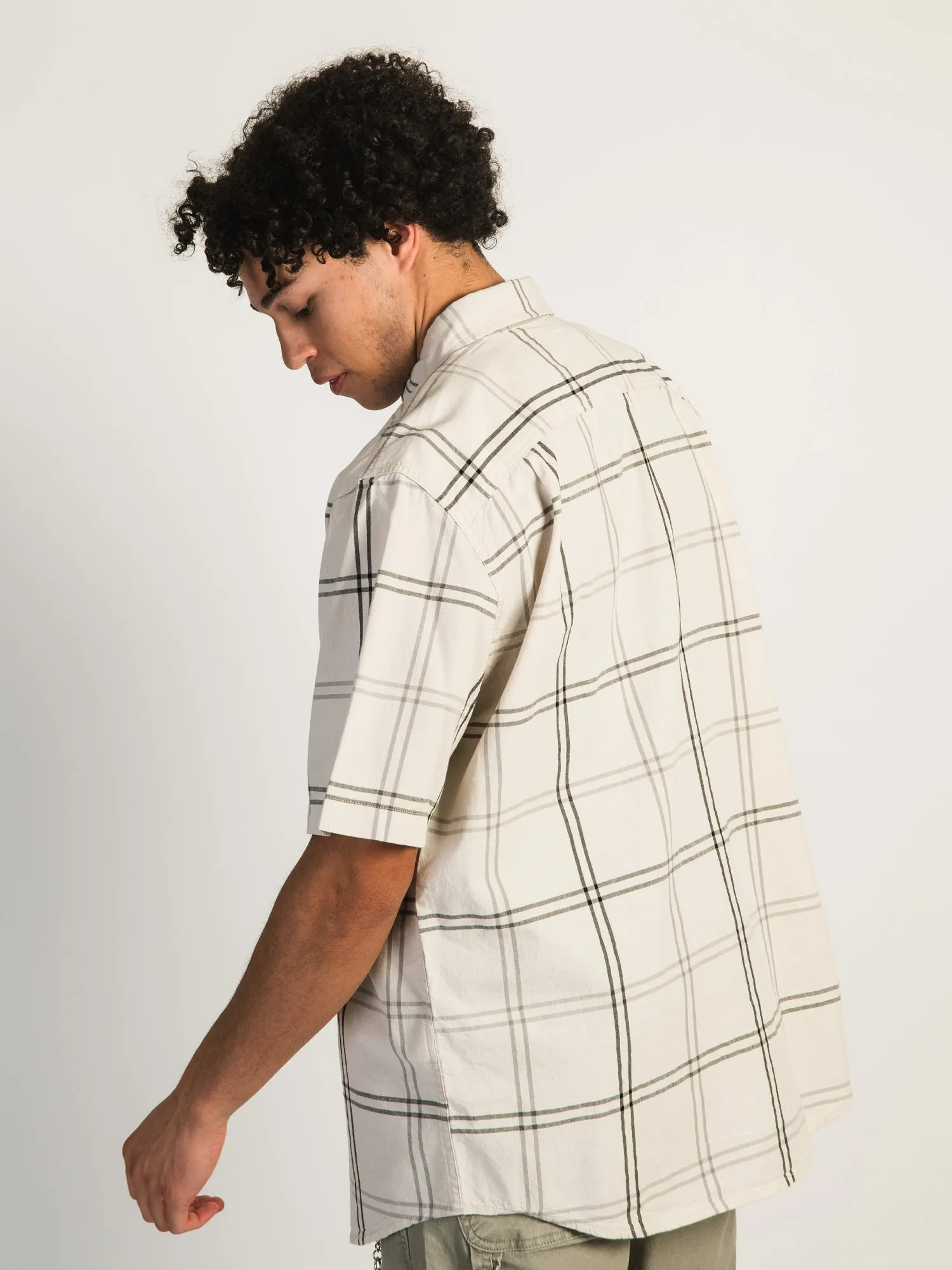 CARHARTT LOOSE FIT SHORT SLEEVE PLAID SHIRT