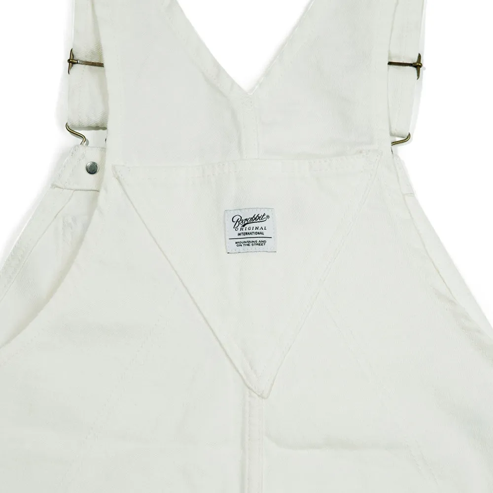 CARPENTER LOOSEFIT DENIM OVERALL WHITE