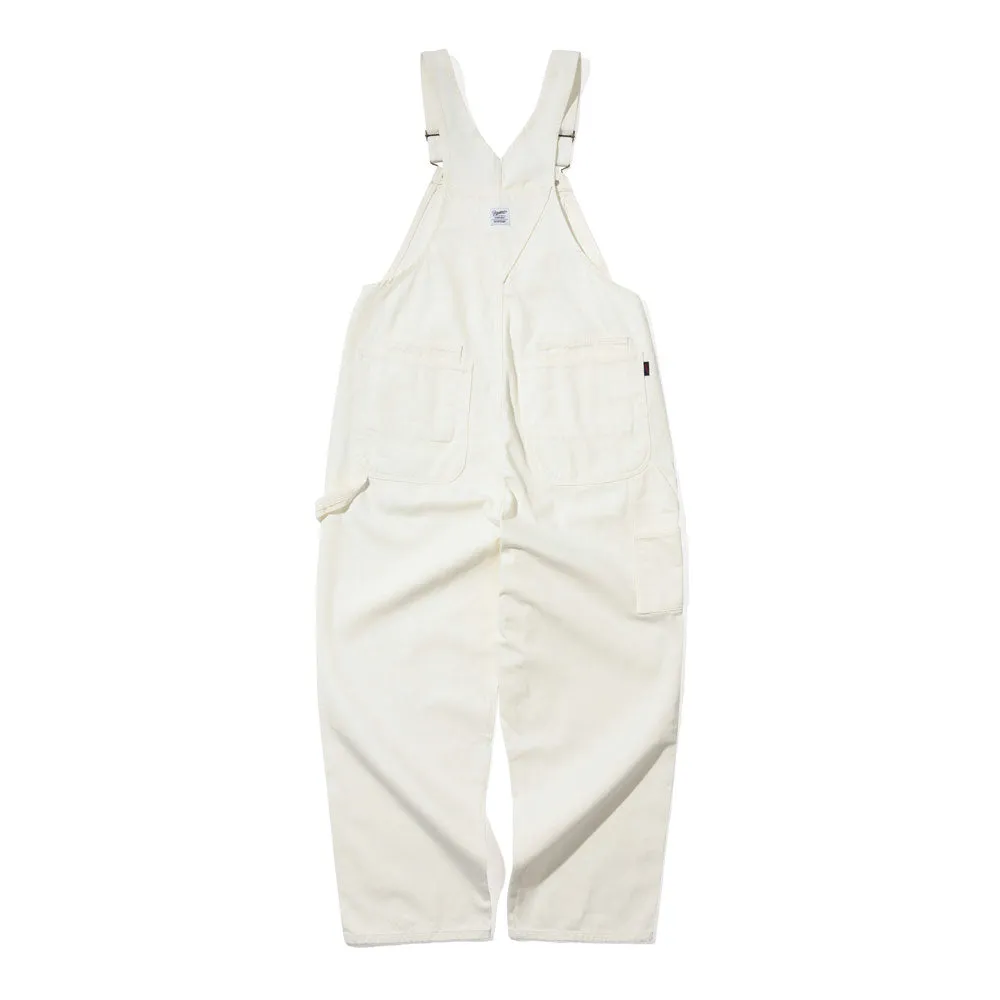 CARPENTER LOOSEFIT DENIM OVERALL WHITE