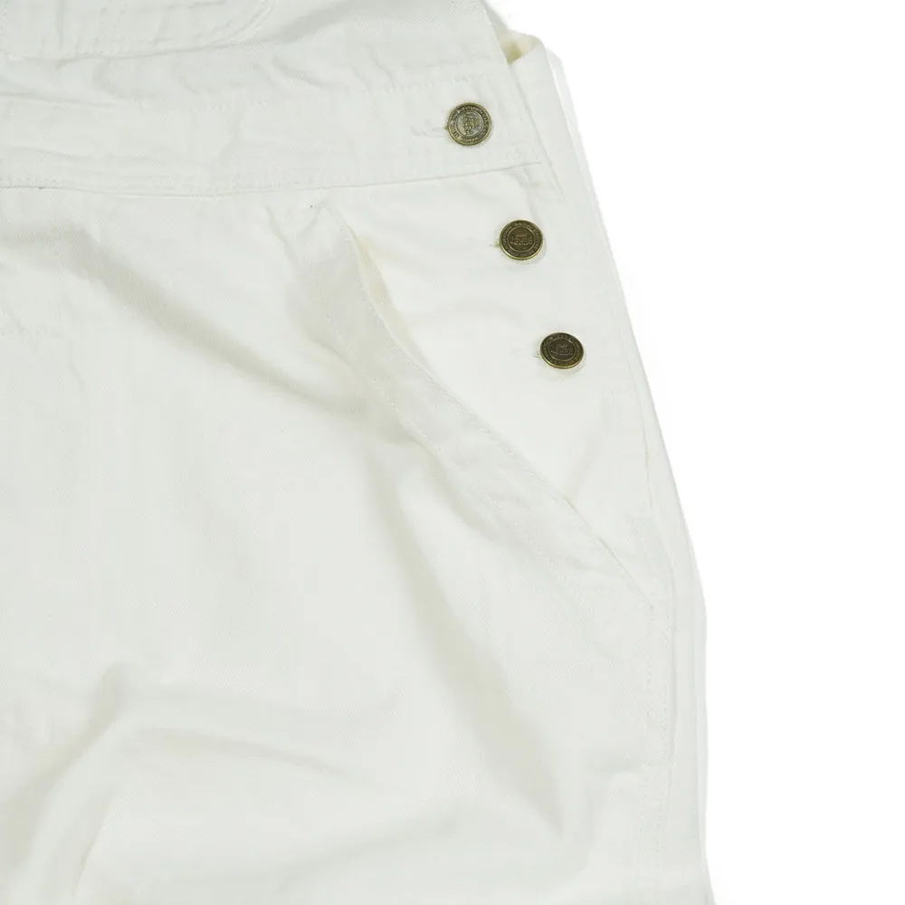 CARPENTER LOOSEFIT DENIM OVERALL WHITE