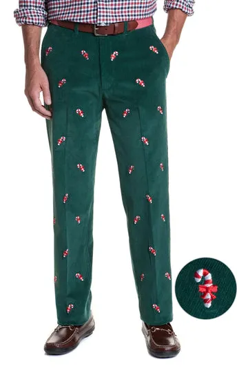 Castaway Beachcomber Corduroy Pant Hunter w/ Candy Cane