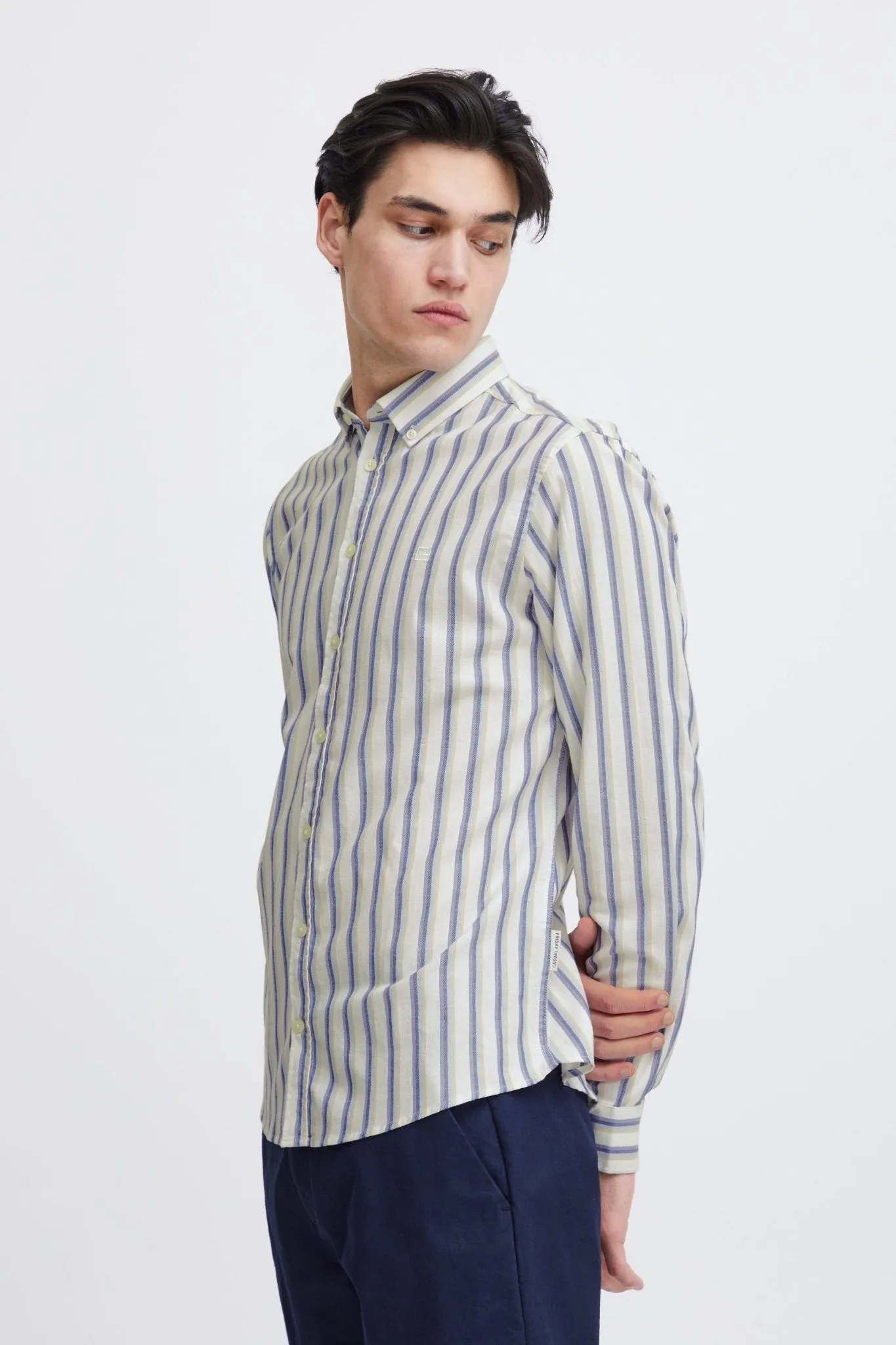 CASUAL FRIDAY - CFANTON LS BD striped shirt - 20505076