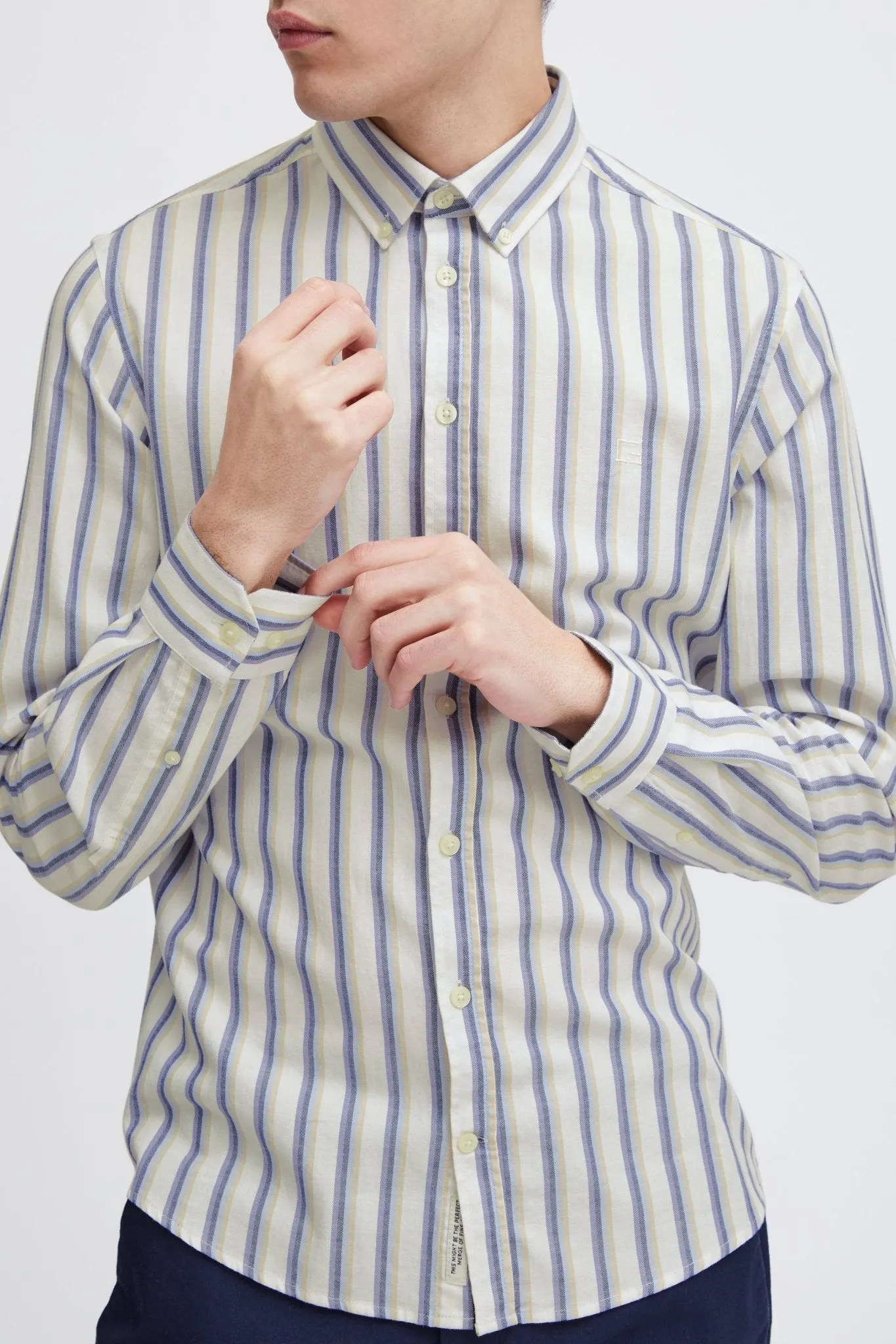 CASUAL FRIDAY - CFANTON LS BD striped shirt - 20505076