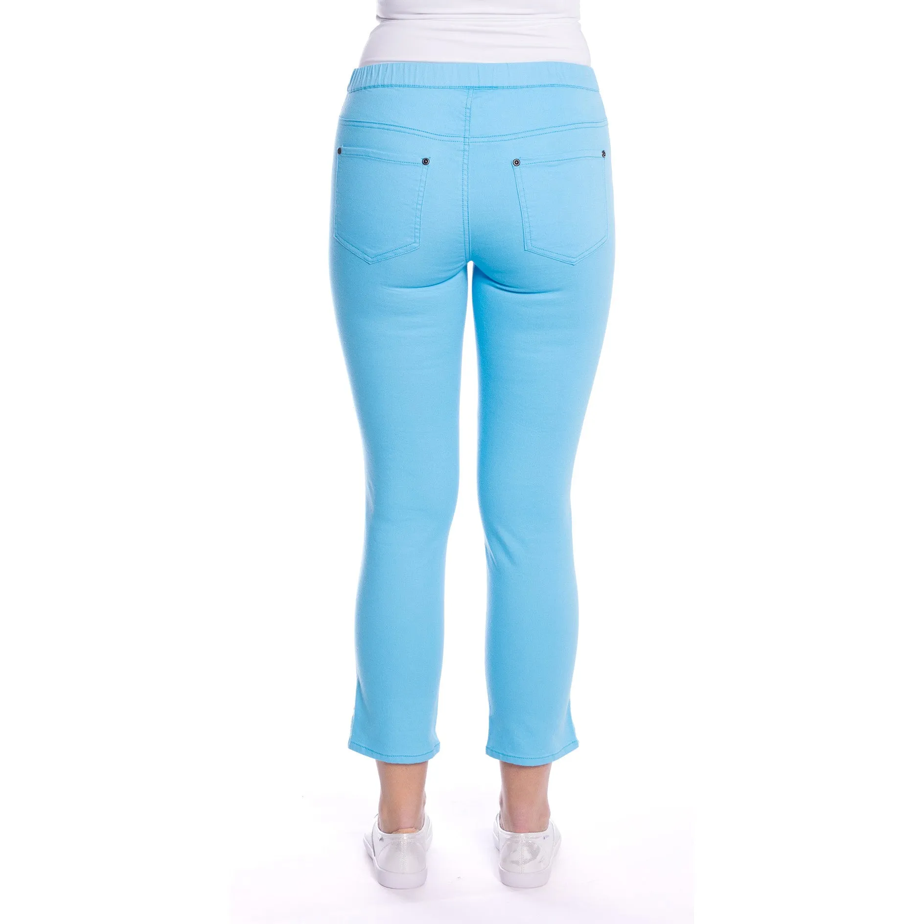 Cropped Jeans by Cafe Latte -Ocean Blue