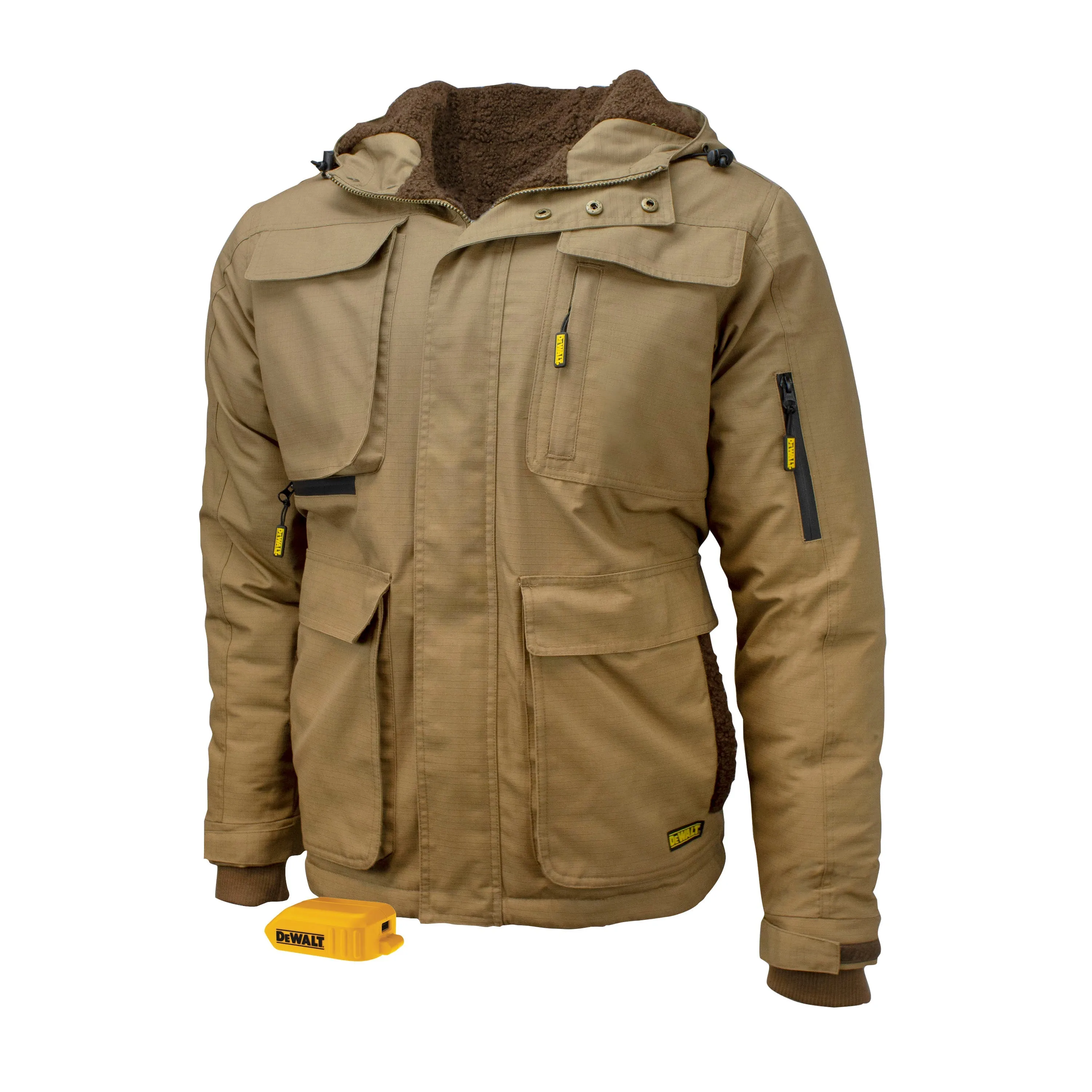 DEWALT Men's Heavy Duty Ripstop Heated Jacket without Battery