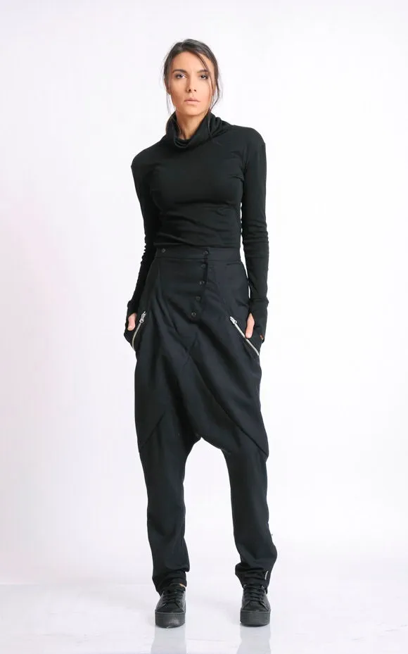 Drop Crotch Maxi Pants