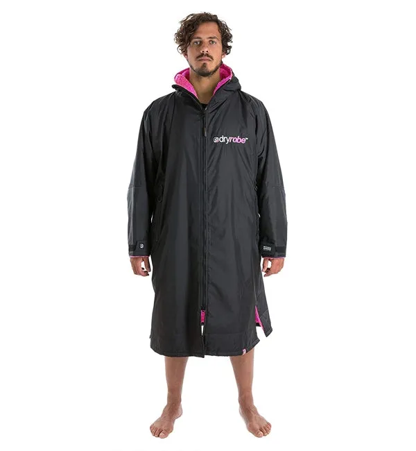 Dryrobe Advance Long Sleeve - Black Pink Medium