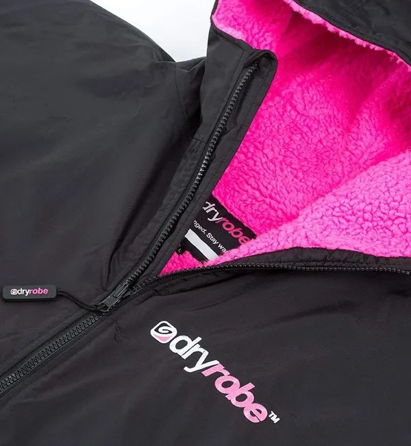 Dryrobe Advance Long Sleeve - Black Pink Medium