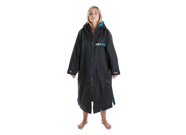 Dryrobe Advance Long Sleeve - Small - Black/Blue, Black/Red, Black/Pink or Black/Grey - Black/Red  - In Stock