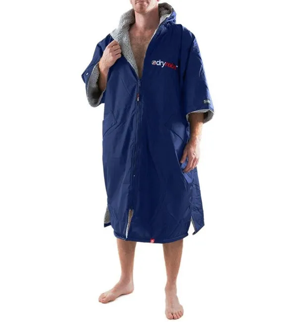 Dryrobe Advance Short Sleeve - Navy Grey Medium