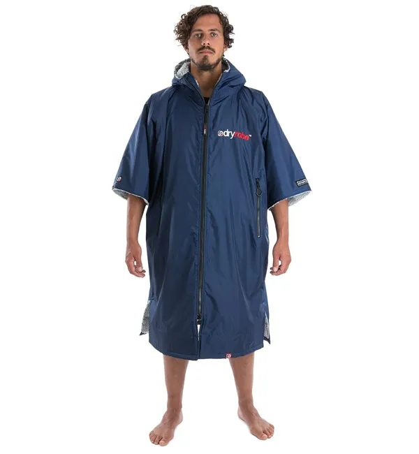 Dryrobe Advance Short Sleeve - Navy Grey Medium