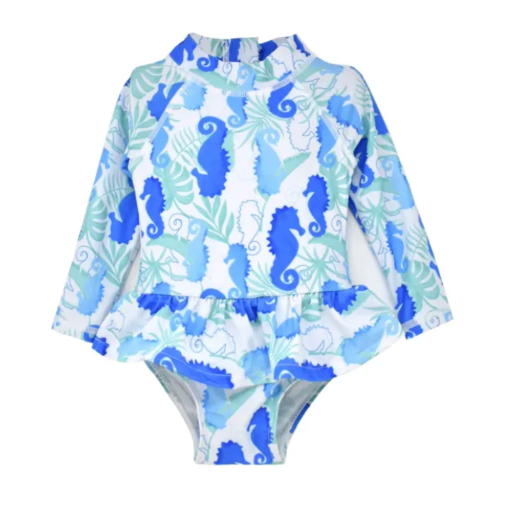 Flap Happy Seahorse Hip Ruffle Swimsuit