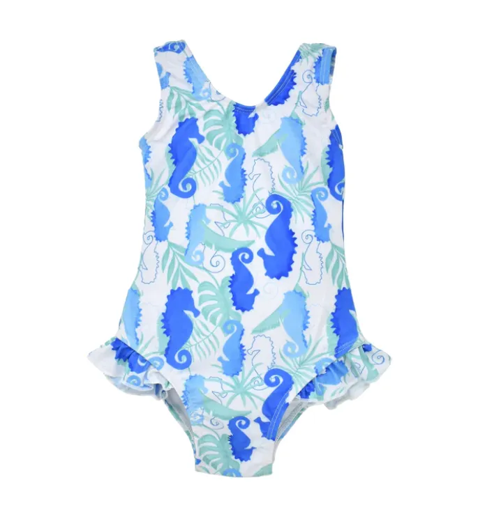 Flap Happy Seahorse Hip Ruffle Swimsuit