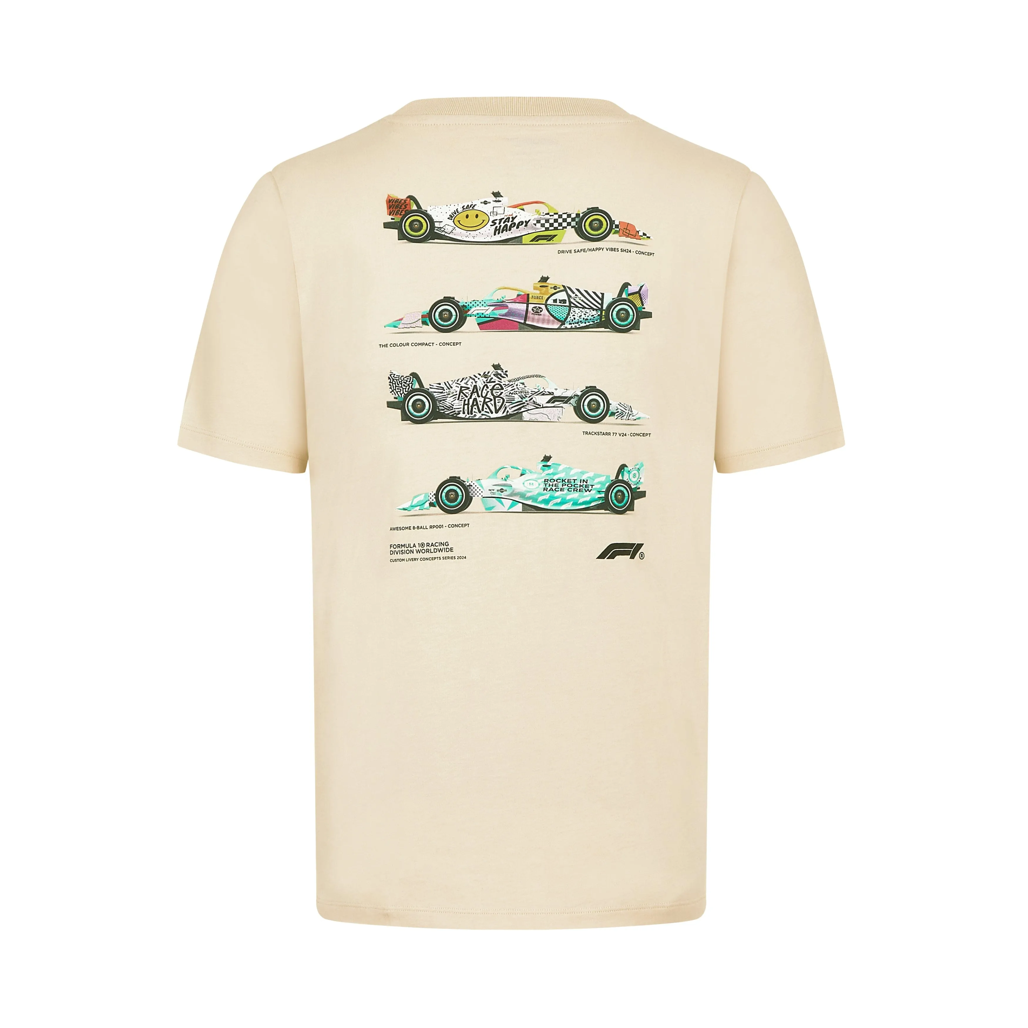 Formula 1 Tech Collection F1 Car Graphic T-Shirt - White/Beige