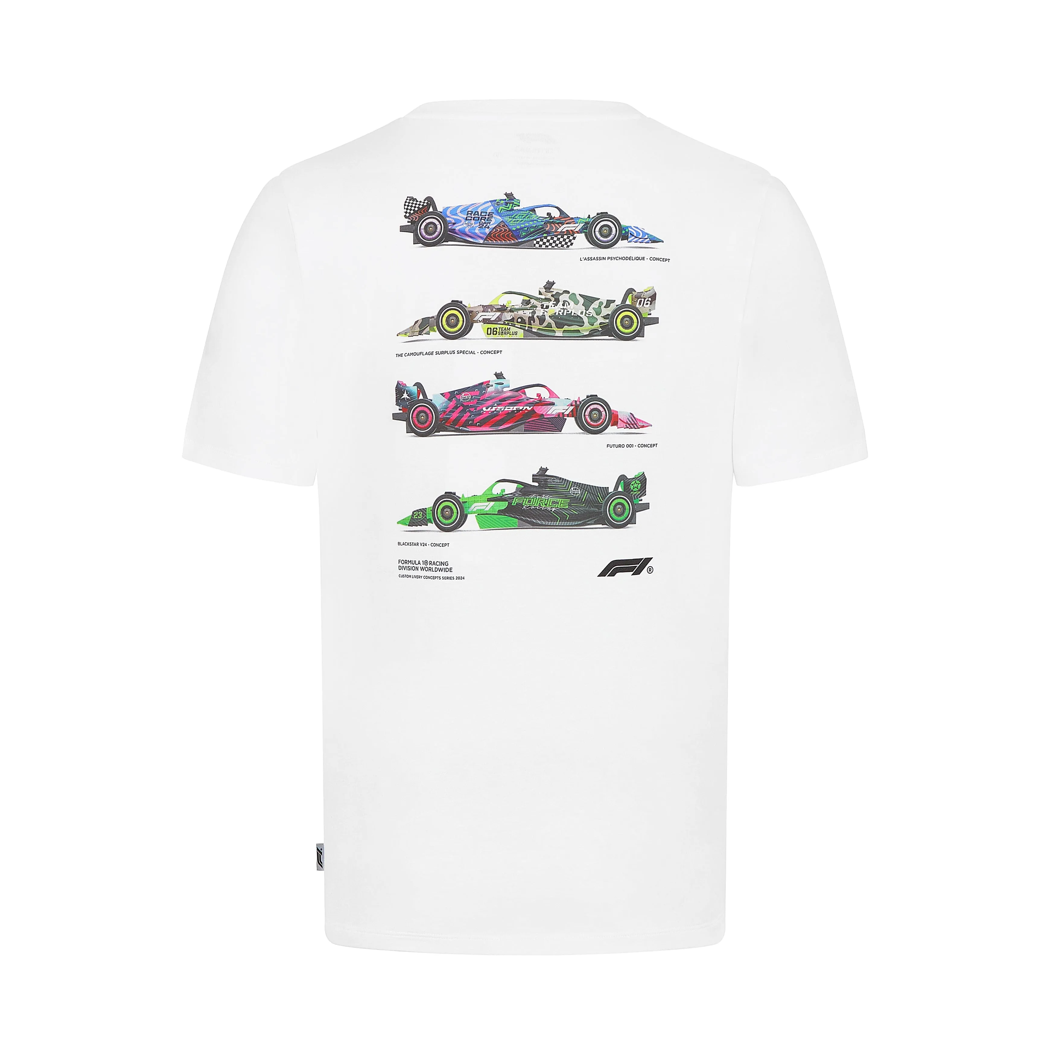 Formula 1 Tech Collection F1 Car Graphic T-Shirt - White/Beige