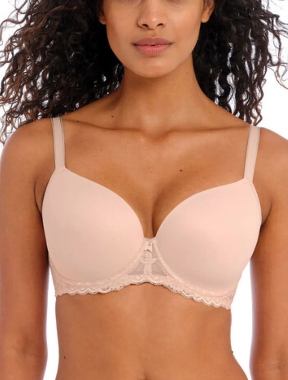 Freya Offbeat Molded Demi T-shirt Bra, Natural Beige | Beige Molded Bra | Beige Freya T-Shirt Bras