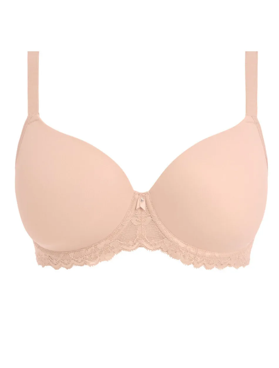 Freya Offbeat Molded Demi T-shirt Bra, Natural Beige | Beige Molded Bra | Beige Freya T-Shirt Bras