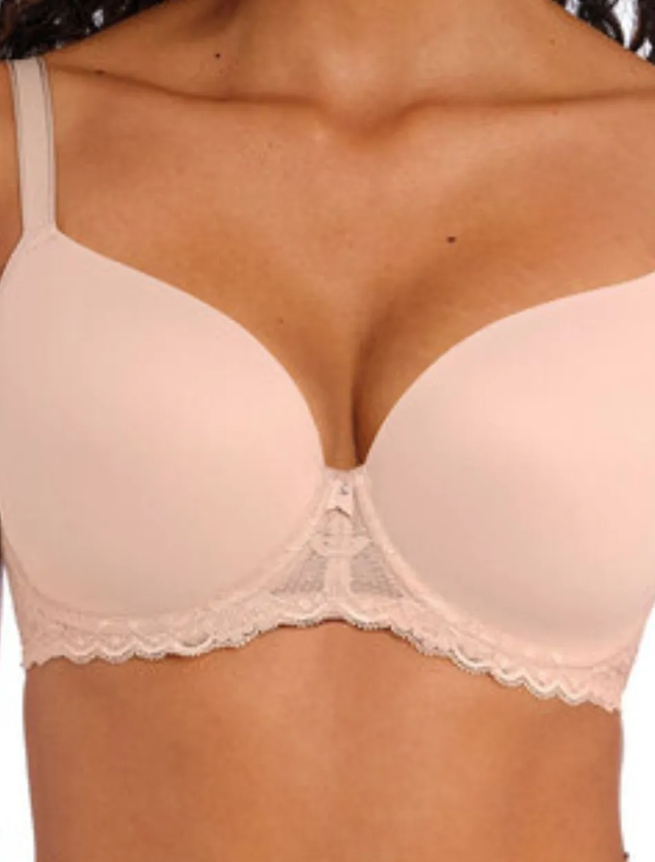 Freya Offbeat Molded Demi T-shirt Bra, Natural Beige | Beige Molded Bra | Beige Freya T-Shirt Bras