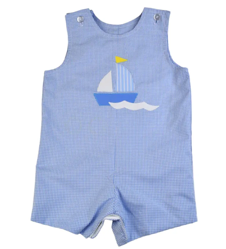 Funtasia Too Reversible Bunny/Sailboat Shortall