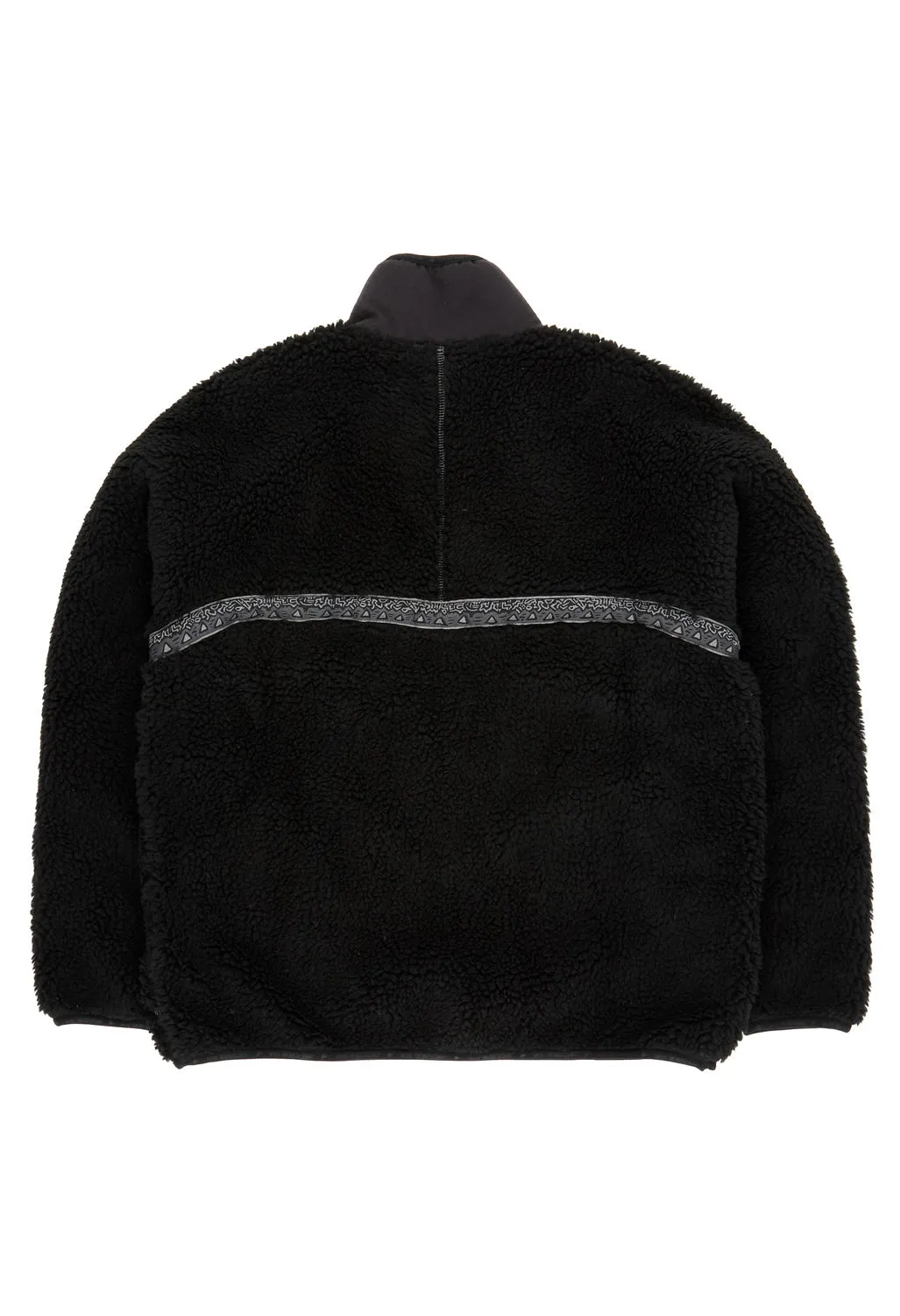 Gramicci x And Wander Women's JQ Tape Fleece Jacket - BLACK