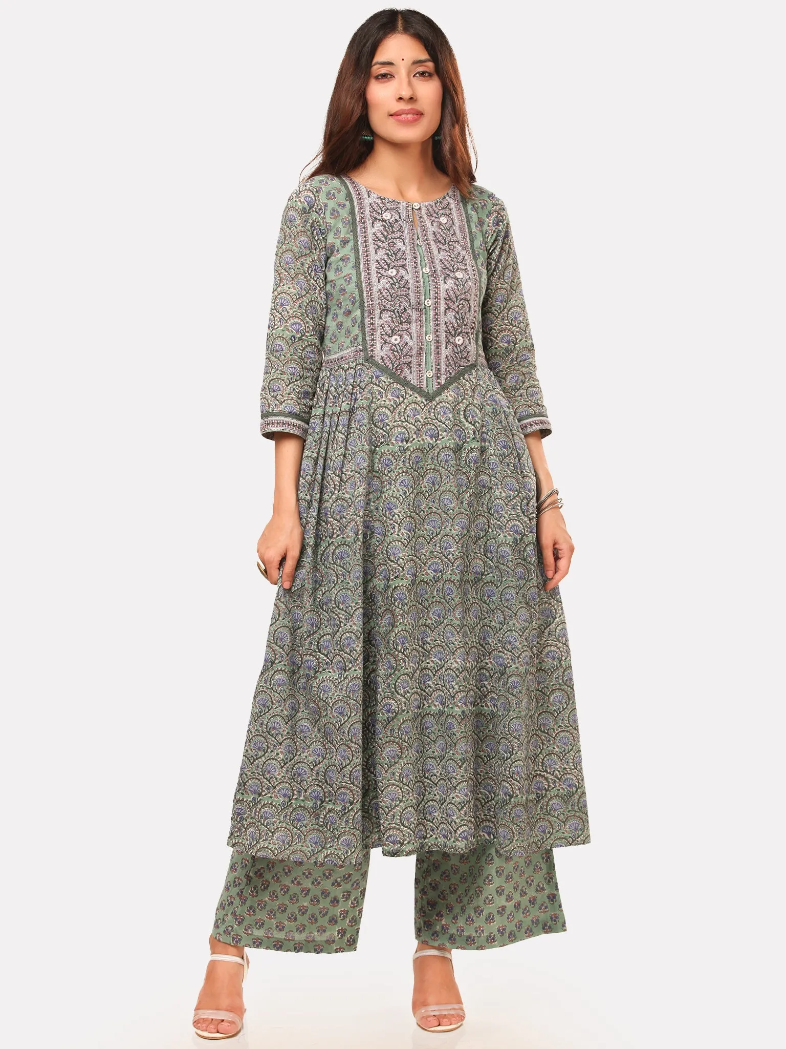 Harit Fiza Flared Kurta